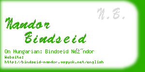 nandor bindseid business card